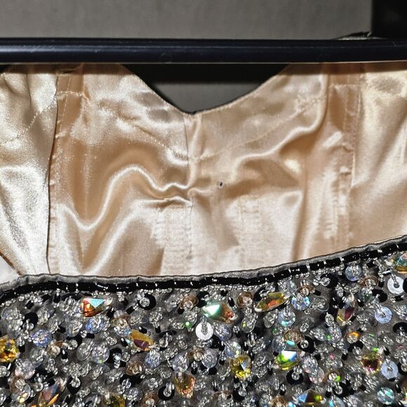 Karishma Glam Butterfly Formal Mini Dress Women's Size 6 Avant Garde Must Have - Picture 10 of 13